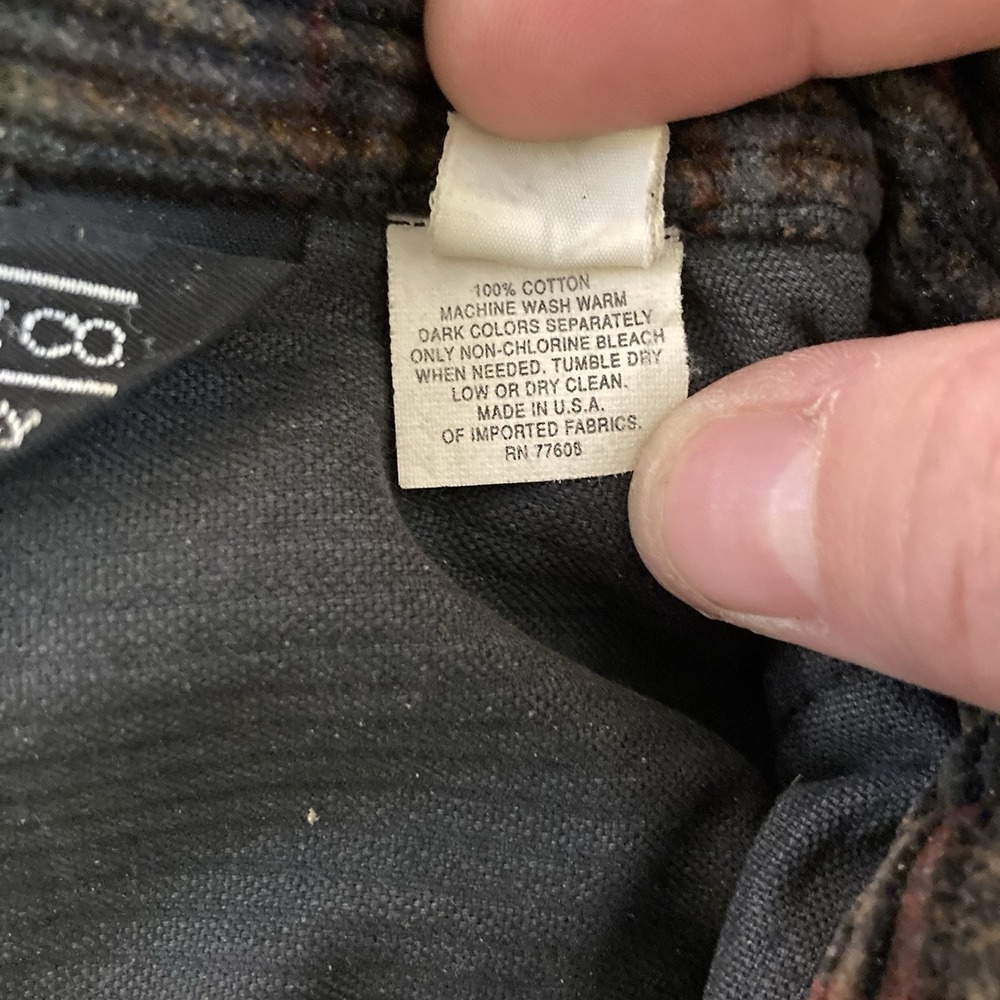 Vtg J Peterman Corduroy Shirt Jacket Mens Large Made In USA Grandfather Shacket - Picture 6 of 8
